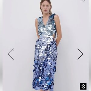 Jonathan Simkhai Sequin Celestia Ombre Midi Dress